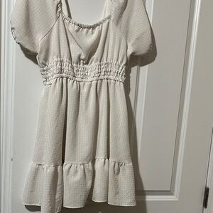 Maurices Cream Textured Dress